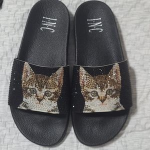 Glitter Cat Slides